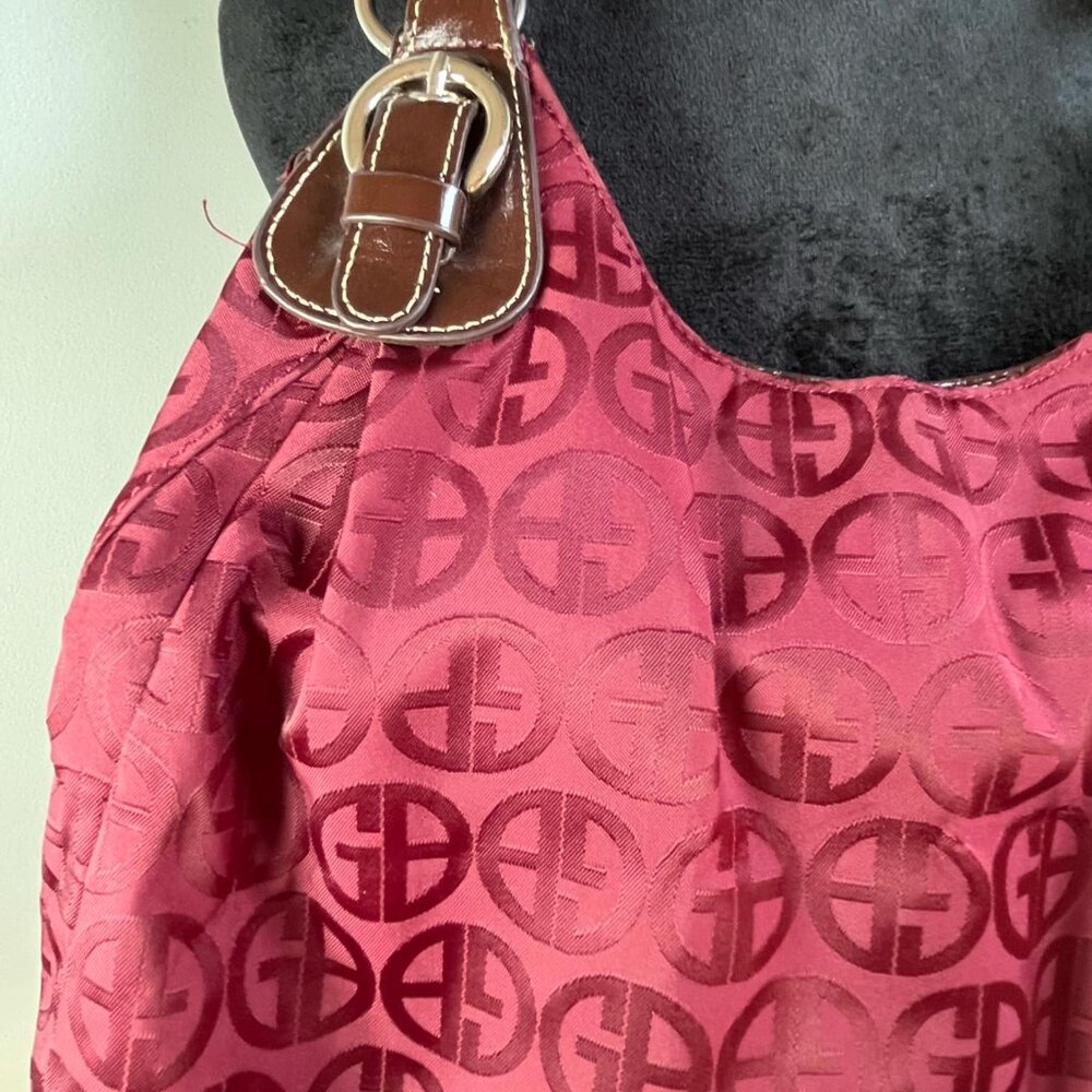 Giani Bernini Burgundy Jacquard Vintage Slouchy Shoulder Bag Witchy WhimsyFairy - Picture 15 of 16
